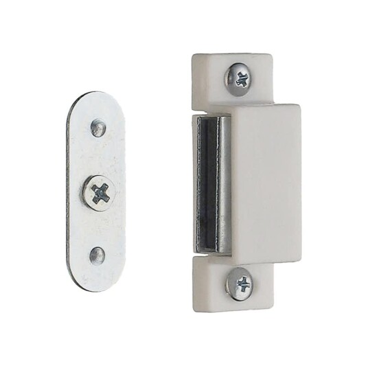 Magnetlås Beslagsboden Hvit 2 pack