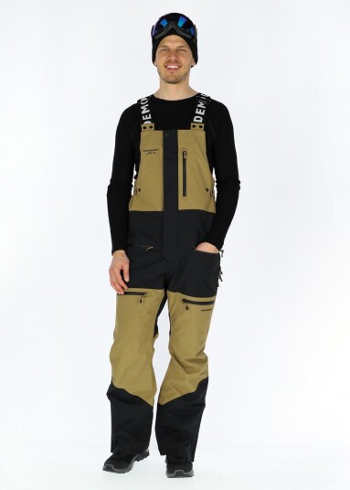 Swedemount Freeride Bib Pants Sand/Black M Skibukser