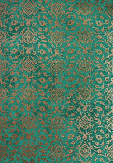 Wilton teppe Palazzo turkis Størrelse: 160 x 230 cm