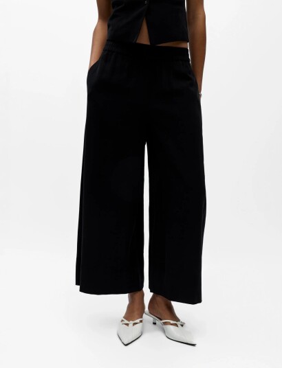 Object Objharriet Mw Lo Culotte Pant E Vip 26   Black   34