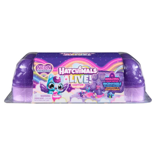 Hatchimals Alive Neon Rainbow Carton m/ 5 figurer Hatchimals Alive Neon Rainbow Carton m/ 5 figurer