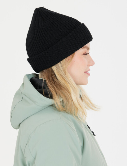 Whistler Tofino Knitted Wool Hat - Black - ONE SIZE