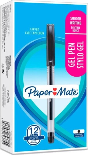 Paper Mate Gelpenn 0,5mm 12 Stk Svart