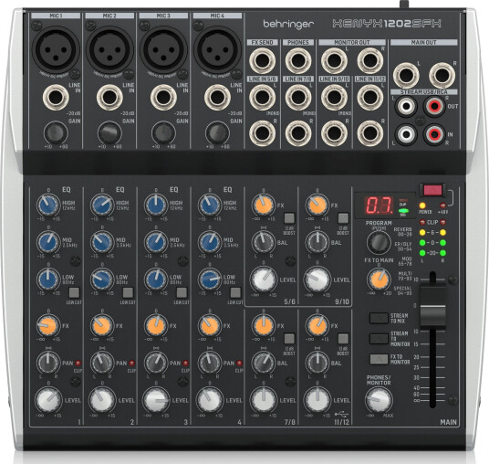 Behringer XENYX 1202SFX 12-Channel Analog Mixer