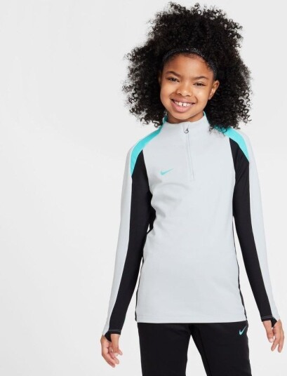 Nike Treningsskjorte Dri fit Strike Hvit/svart/turkis Barn størrelse XS: 122 128 cm