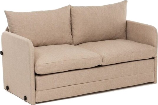 2 seters sovesofa Rubby 148 x 70 x 66 cm Beige Beige
