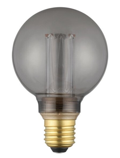 Eglo E27 Led G80 Røgfarvet Globe Dekorationspære Med Varmt Hvidt Lys Eglo E27 Led G80 Røgfarvet Globe Dekorationspære Med Varmt Hvidt Lys