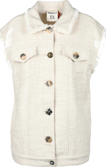 Semicouture Dame Jakker Beige S,