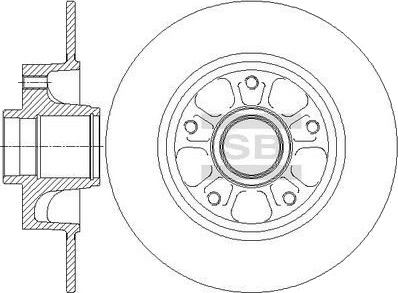 Hi Q SD3070 Bremseskive Hi Q SD3070 Bremseskive
