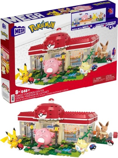 Pokemon Mega Pokémon Byggesett 648 Deler Center