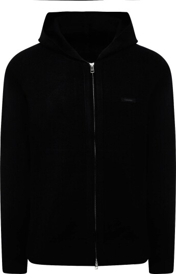 Calvin Klein Ls Ck Tech Knit Hooded Fz Sweate BLACK M Calvin Klein Ls Ck Tech Knit Hooded Fz Sweate BLACK M