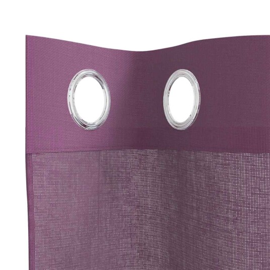 Voilegardiner med grommets 2 stk lilla 140x225 cm 8721158551191