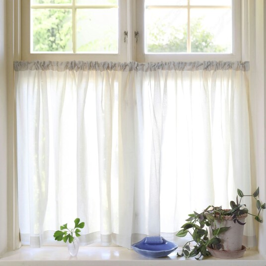Mimou Grace Café Curtain Double Width 290x85 cm Nature