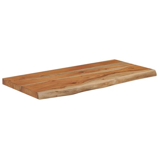  Vegghylle 60x30x3,8 cm rektangulær heltre akasie naturlig kant 8721012090118
