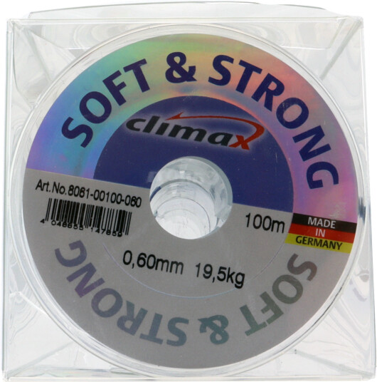 Climax Soft & Strong sene 100m 5pk Mulitpack 19,5kg 0,60mm Climax Soft & Strong sene 100m 5pk Mulitpack 19,5kg 0,60mm