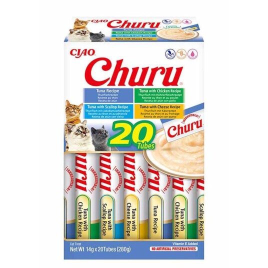 Churu Kattegodbiter Tunfisk Varianter 20stk