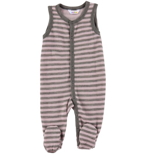 Joha Sparkebukse Ull Grå/Rosa 80 Jumpsuit