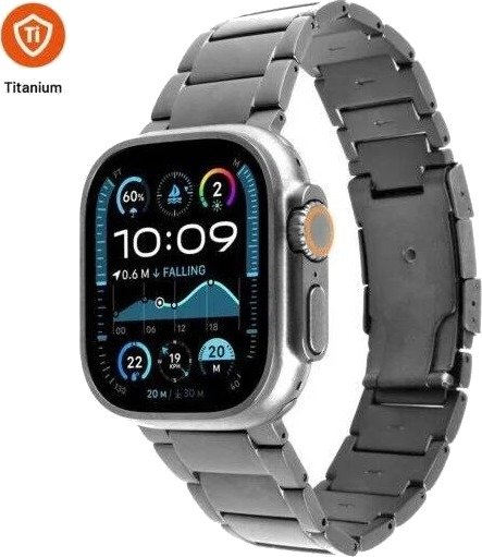 FIXED Titanium Strap for Apple Watch 42/44/45/46/49mm Natural Titanium