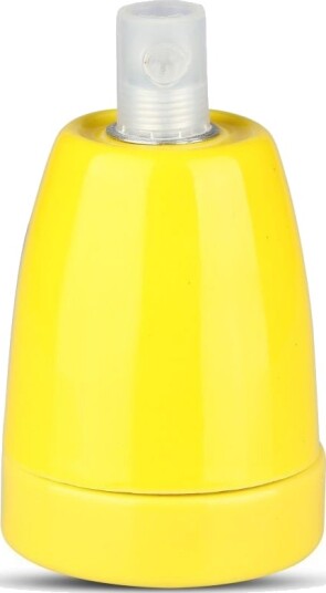 Gul E27 porselensfatning Max 60W Ø4,7 x 6,4 cm IP20 innendørs Gul E27 porselensfatning Max 60W Ø4,7 x 6,4 cm IP20 innendørs