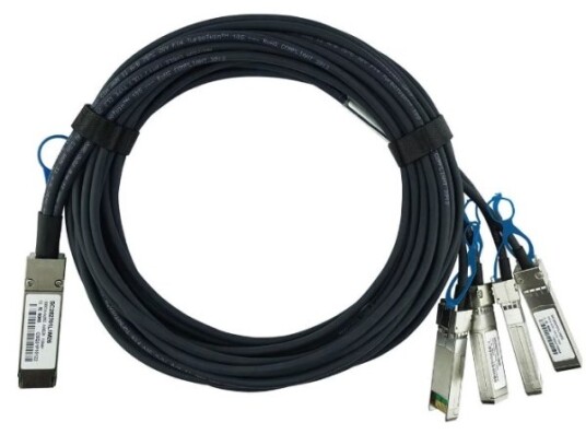 Blueoptics Qfx-Q-S-Dac-3M-Bl 3 M Qsfp28 4Xsfp28 Hankjønn/Hankjønn