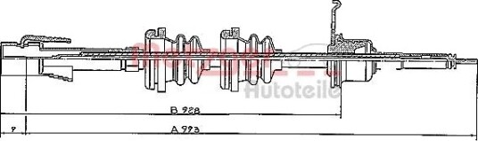 Speedometer aksel METZGER S 31024