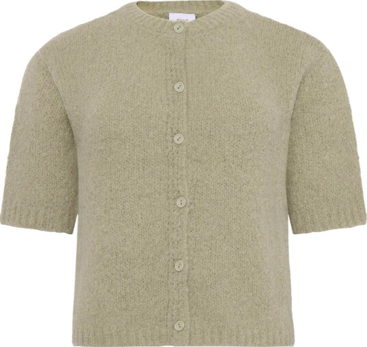 Grunt Cardigan   Strikk   GrEvissa   Dust Green   Grunt   8 år 128   Cardigan   Grønn