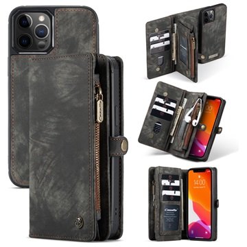 Caseme Multifunksjonelt iPhone 12 Pro Max Lommebok-deksel Svart