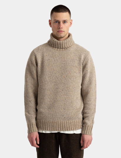 Revolution High-Neck Sweather - Beige - S