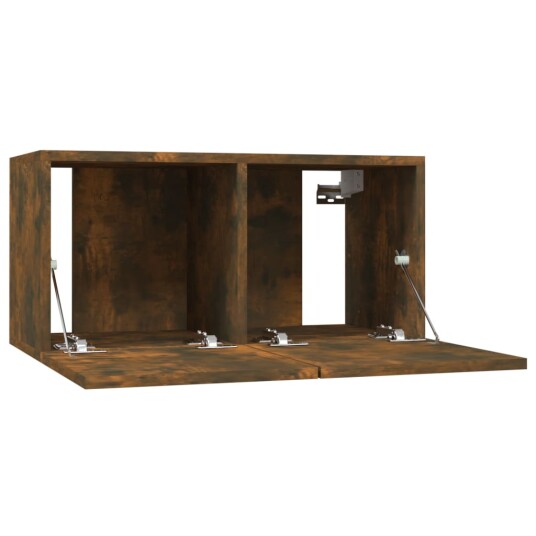 vidaXL Hengende TV benk røkt eik 60x30x30 cm konstruert tre vidaXL Hengende TV benk røkt eik 60x30x30 cm konstruert tre