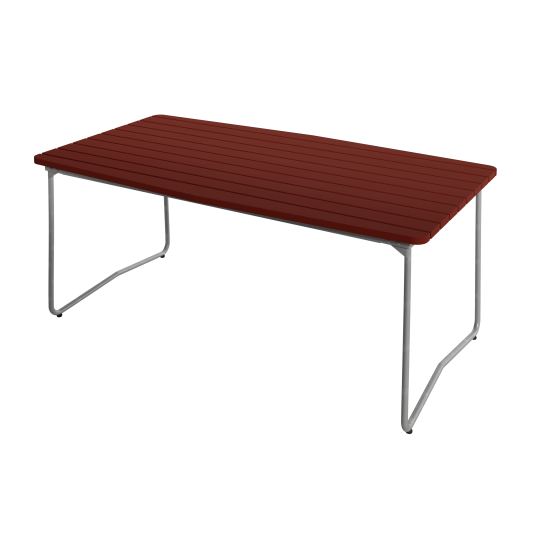 B31 Bord 92x170 cm Mørkerød / Varmgalvanisert Stål