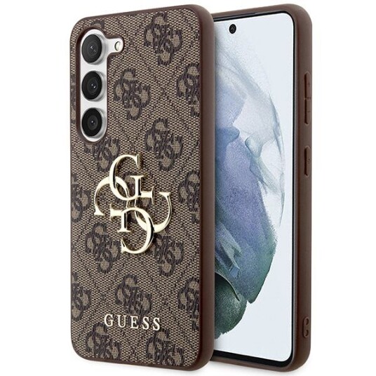 Guess Hardcase 4g Big Metal Logo Samsung Galaxy S23 - Brun