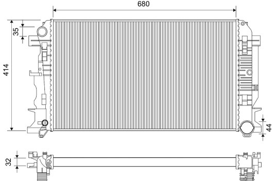 VALEO 701475 Radiator motorkjøling