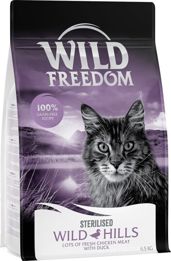 Wild Freedom Tørrfôr Adult «Wild Hills» Sterilised And Uten Korn 2 X 6.5 kg