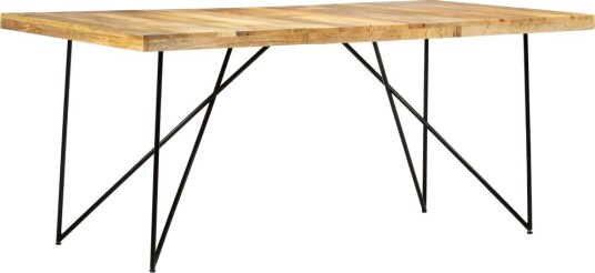 vidaXL Spisebord 180x90x76 cm heltre mango vidaXL Spisebord 180x90x76 cm heltre mango