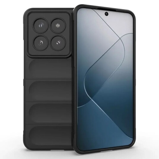 INCOVER Xiaomi 14 Pro Fleksibelt Plastdeksel - Svart INCOVER Xiaomi 14 Pro Fleksibelt Plastdeksel - Svart
