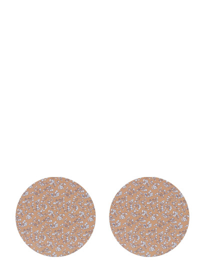 Noble House Place Mat Linnea  Corc Round 2-P - Orange - 38 CM