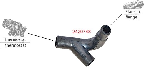 METZGER 2420748 Radiatorslange METZGER 2420748 Radiatorslange