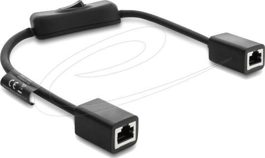 Delock Rj45 Cat.6 F/Utp Svart 0,3 M