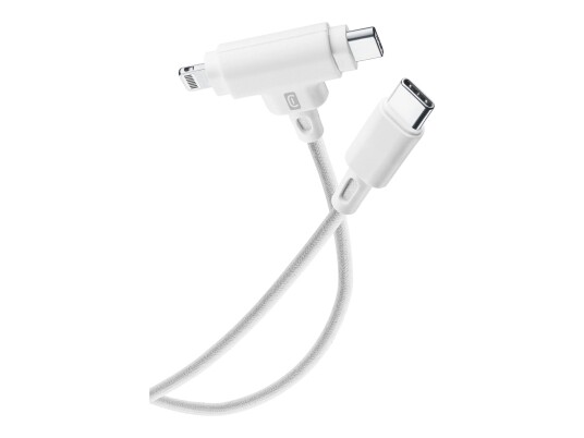 Cellularline Dual Ladekabel USB-C Til USB-C + Lightning