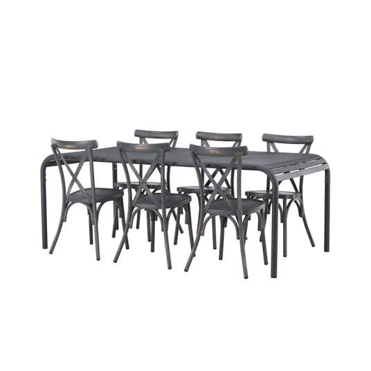 Spisegruppe Venture Home Borneo Bord med 6 Tablas Stoler Spisegruppe Venture Home Borneo Bord med 6 Tablas Stoler