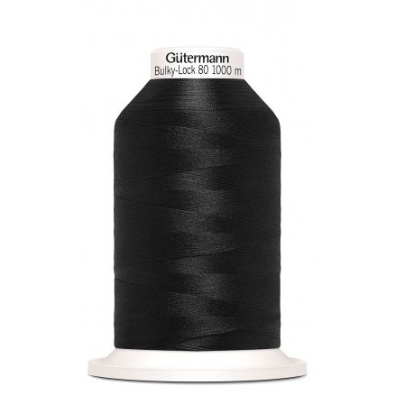 Gütermann Bulky Lock 80 Sytråd Polyester 0 Svart 1000m