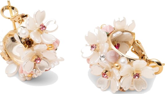 Lily and Rose Anastasia earrings Creme / pink