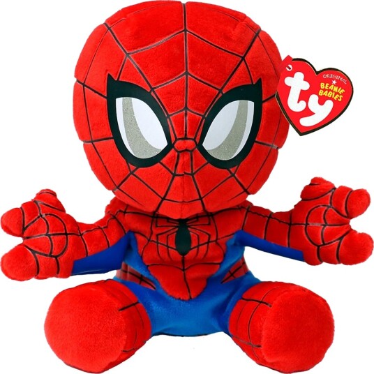 TY Spiderman Floppy Reg Multi/patterned 15.5 CM