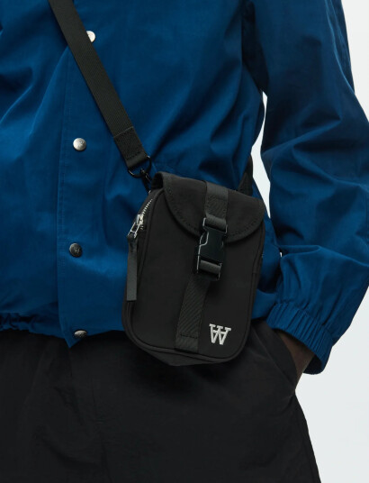 WOOD WOOD Wwralf Shoulder Pouch 25346 Black ONE SIZE WOOD WOOD Wwralf Shoulder Pouch 25346 Black ONE SIZE