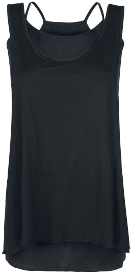 Forplay Kort kjole Two in One Dress L til 3XL Damer svart