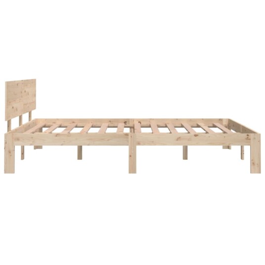 vidaXL Sengeramme heltre 135x190 cm 4FT6 Double