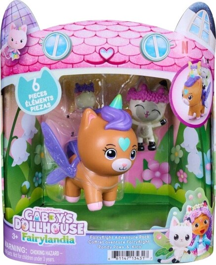 Gabby’s Dollhouse Pandy Paws & Kico Figursett Multi-farget