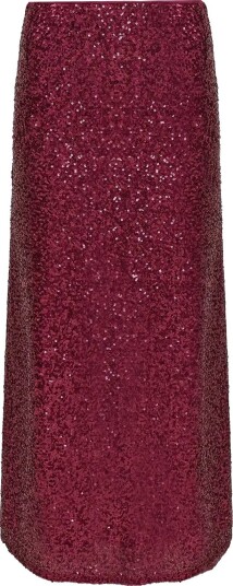 French Connection Elena Sequin Midi Skirt WINTERBERRY PINK S