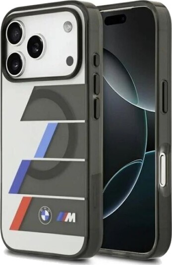 BMW M IML Metal Buttons Tricolor Lines MagSafe Case for iPhone 17 Pro Gray BMW M IML Metal Buttons Tricolor Lines MagSafe Case for iPhone 17 Pro Gray