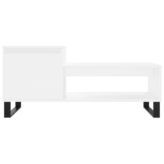 Salongbord hvit 100x50x45 cm konstruert tre 8721012111479